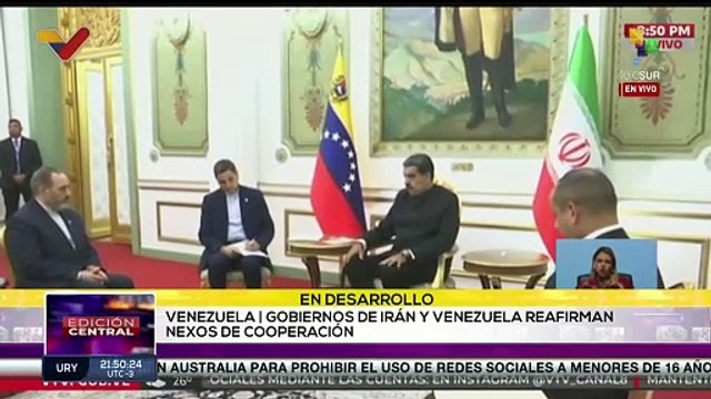 Gobiernos de Irán y Venezuela reafirman nexos de cooperación