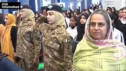 DG ISPR met students of Islamabad College