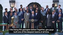 'I preferred being young!' - Biden jokes with Celtics coach at White House