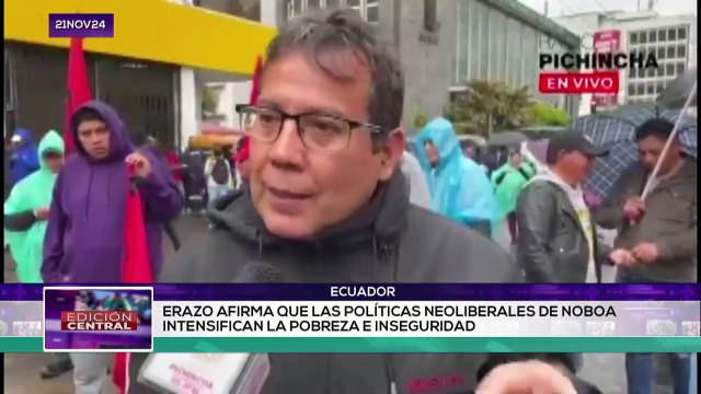 Ecuador fue escenario de manifestaciones ENCLAVE MEDIÁTICA 21-11-2024