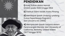 Pendidikan Allahyarham Tun Daim