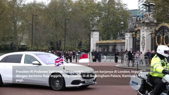Prabowo di Temui Raja Charles III di Buckingham Palace Inggris