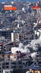 Serangan udara Israel mengenai sebuah bangunan di pinggir selatan Beirut pada Khamis.