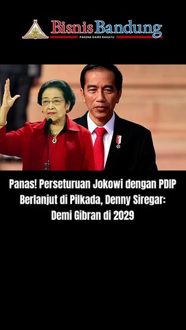 Panas! Perseturuan Jokowi dengan PDIP Berlanjut di Pilkada, Denny Siregar: Demi Gibran di 2029