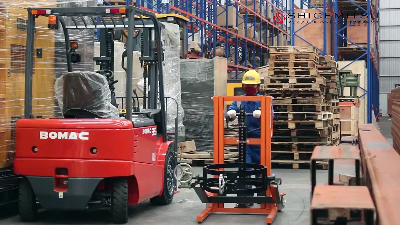 REVIEW MANUAL DRUM STACKER UNTUK UNTUK MEMBAWA DRUM - SHIGEMITSU MANUAL DRUM STACKER STMD3519-1050