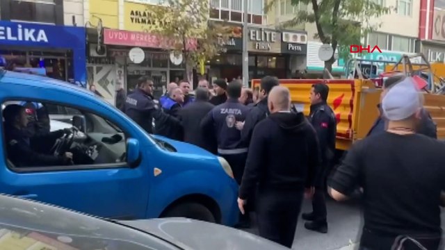 Avcılar’da esnaf ile zabıta arasında arbede