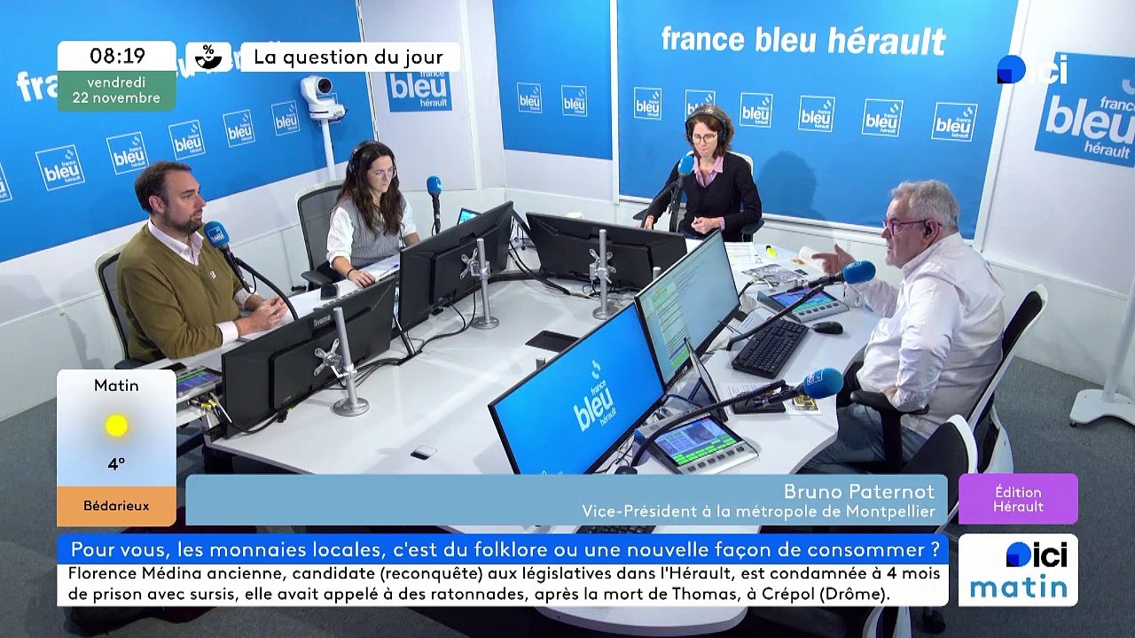 Bruno Paternot, vice président de la métropole de Montpellier et utilisateur de la Graine, la monnaie locale de Montpellier