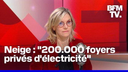 Neige, véhicules bloqués: l'interview en intégralité d'Agnès Pannier-Runacher