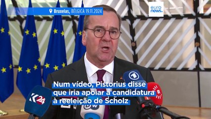 Pistorius rejeita candidatura a chanceler alemão