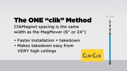 Faster takedown and installation with 6” and 24” MagMover
