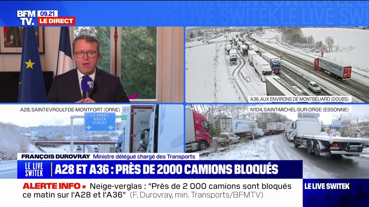 Neige-verglas: la situation du trafic aérien "est en train de se résorber", détaille François Durovray