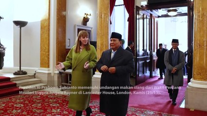 Prabowo dan Wakil PM Inggris Makan Bersama, Senda Gurau soal Kucing Peliharaan