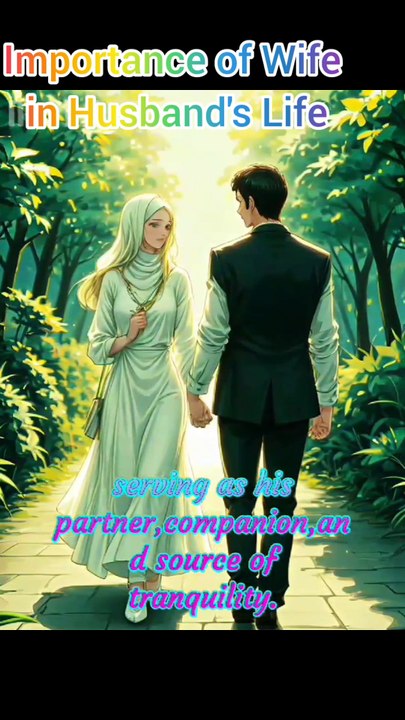 Importance of wife in Husband's life