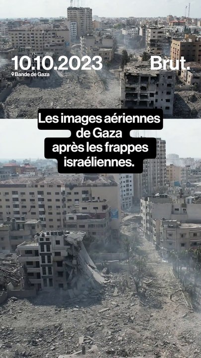Images aériennes de Gaza après les bombardements israéliens.
