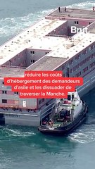 Le Royaume-Uni installe “un hôtel flottant” dans la Manche pour les demandeurs d’asile.