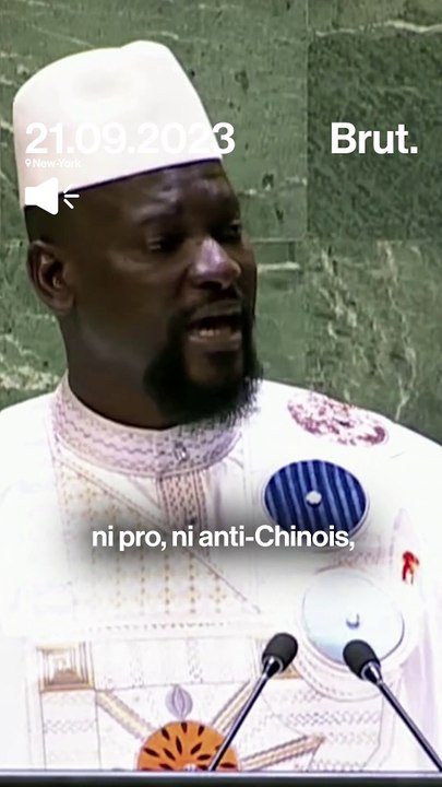 Le premier discours à l'ONU de Mamadi Doumbouya