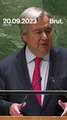 António Guterres a livré un discours poignant sur la liberté des femmes à l'ONU