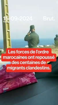 Les forces de l'ordre marocaines ont repoussé des centaines de migrants tentant de rejoindre l'Espagne.