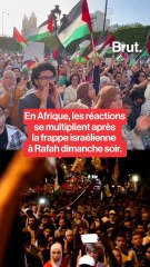 Manifestations après la frappe israélienne à Rafah
