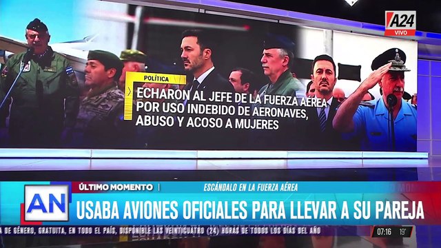 El Ministro de Defensa echó al jefe de la Fuerza Aérea por uso indebido de aviones y denuncias de acoso