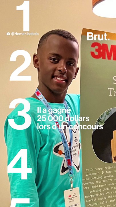 À 15 ans, il invente un savon contre le cancer de la peau.