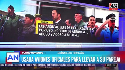 Remueven al Jefe de la Fuerza Aérea por uso indebido de aviones y acusaciones de abuso