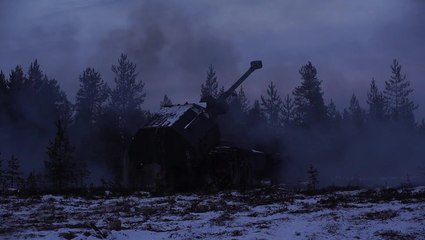 Watch live firing of British Army’s new Archer artillery gun in NATO exercise close to Russia border