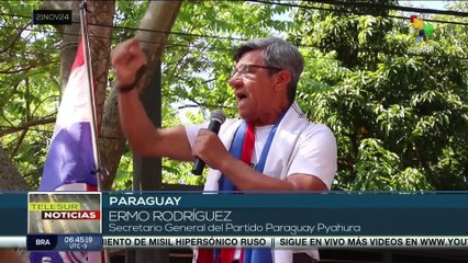 Cierre de la marcha contra las injusticias en Paraguay