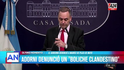 Descubren boliche clandestino en inmueble cedido a la Universidad Madres de Plaza de Mayo