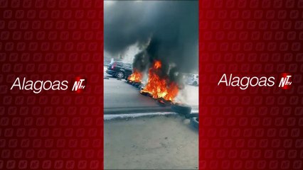 Motoristas de aplicativo protestam em Maceió após assassinato de colega