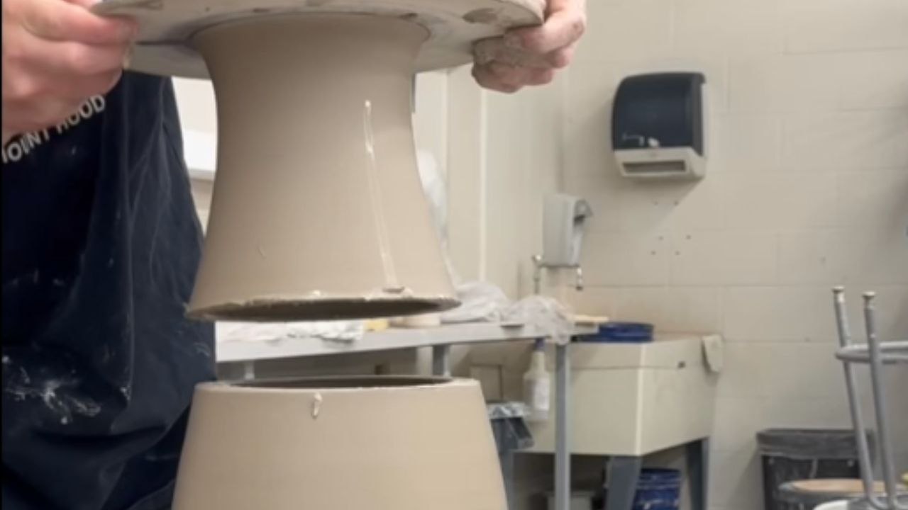 Boy's dream of creating a giant vase shatters as it falls apart