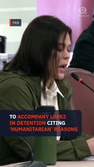 Sara Duterte spends night in Batasan to visit detained aide