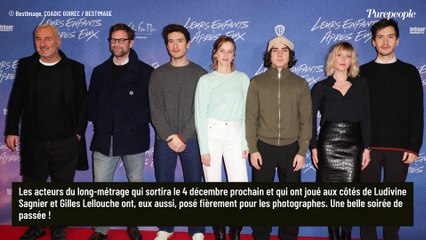 Look rock pour Ludivine Sagnier, Gilles Lellouche toujours décoloré : le duo pose avec un écrivain star !