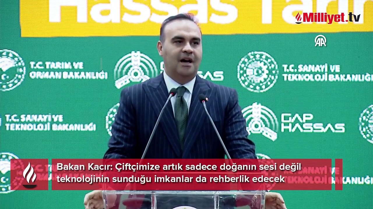 Bakan Kacır müjdeyi verdi: GAP hassas tarım ile akıllı tarım uygulamaları geliyor