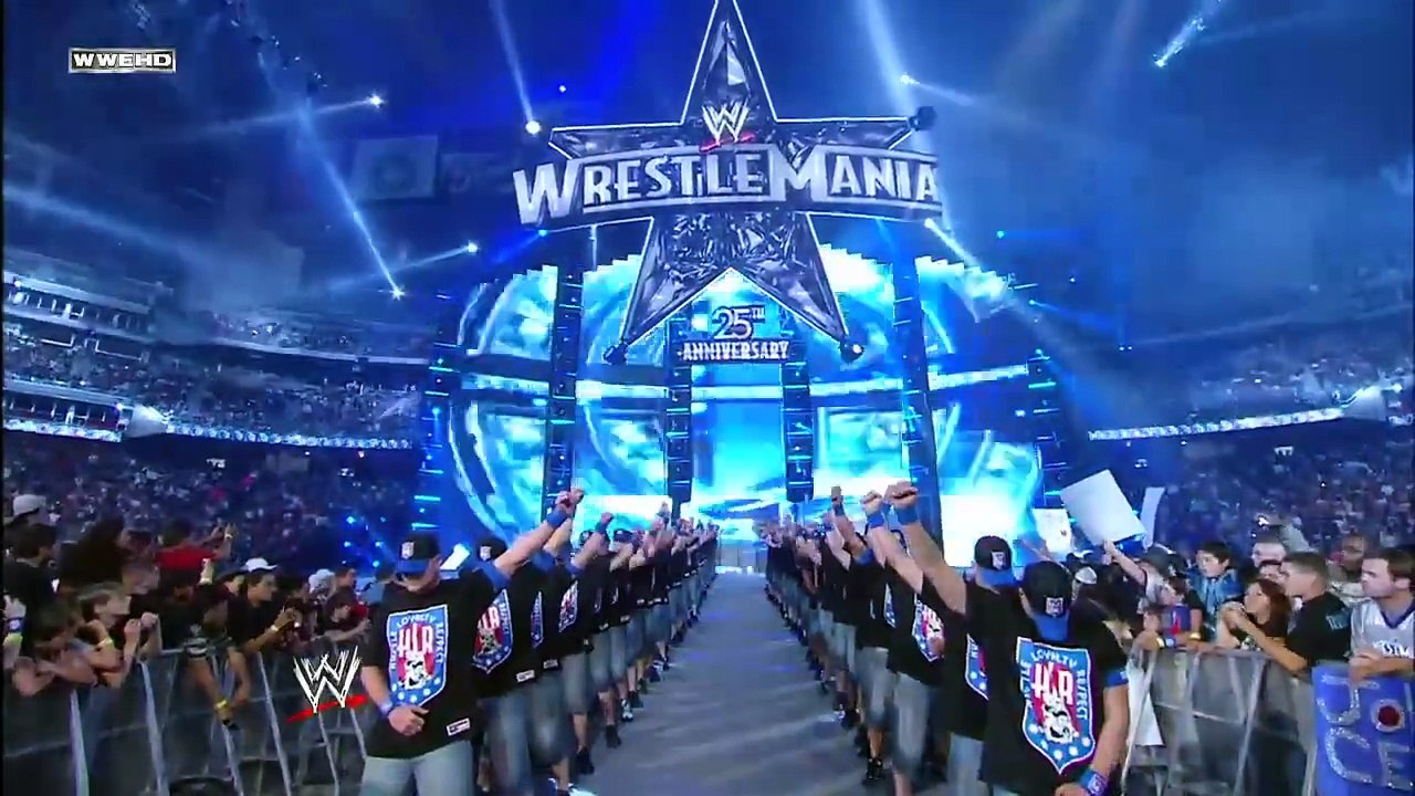 An army of John Cenas make their WrestleMania entrance WrestleMania
