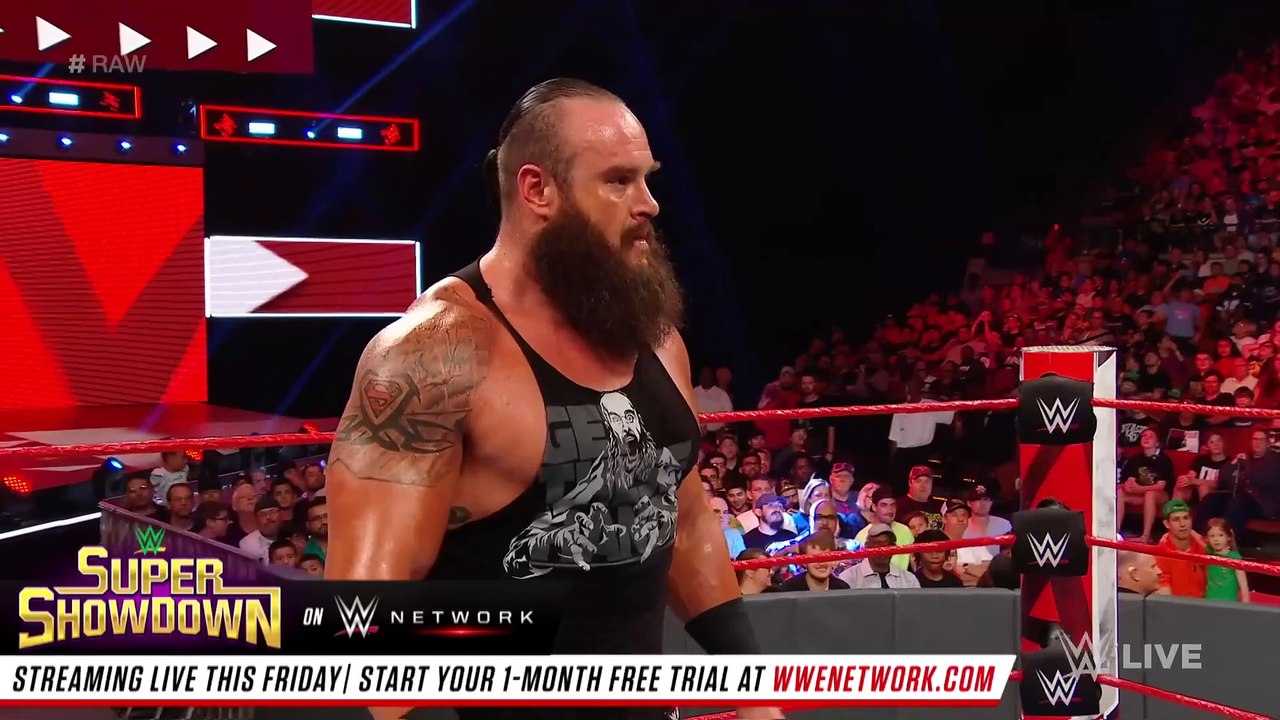 Braun Strowman vs Bobby Lashley  Arm Wrestling Match Raw June 3 2019