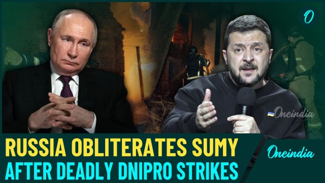 WATCH| Sumy Devastated by Russian Drone Strike: 2 Dead, 12 Injured, Widespread Damage