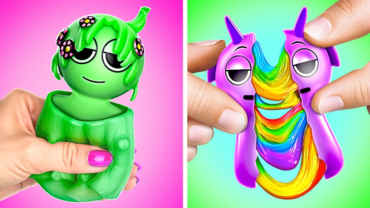 Squishy Rainbow SPRUNKI? 🌈 *Best Fidgets You Should Try*