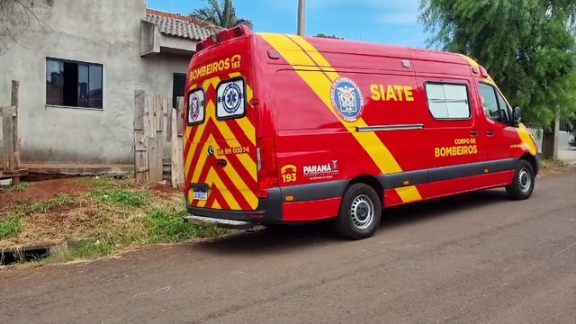 Corpo de Bombeiros atendem vítima de agressão no Bela Vista, em Cascavel
