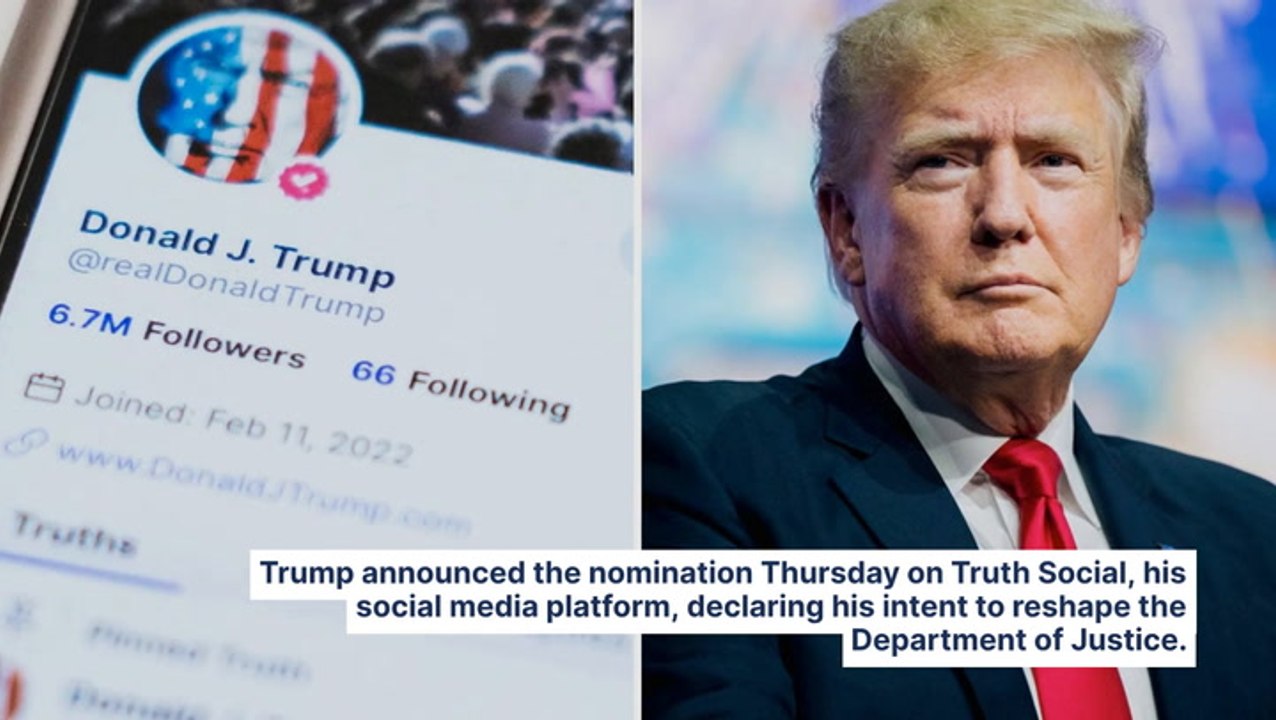 Trump Picks Former Florida AG Pam Bondi For Justice Department After Matt Gaetz Withdraws