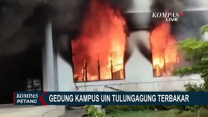 Gedung di Kampus UIN Tulungagung Terbakar, Diduga Akibat Korsleting Listrik