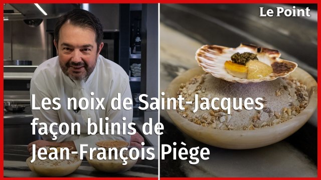 Les recettes de Jean-François Piège : les noix de Saint-Jacques façon blinis