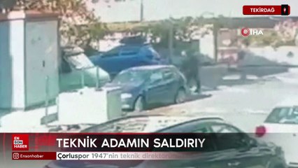 Çorluspor 1947'nin teknik direktörünün hayatını kaybettiği saldırı anı