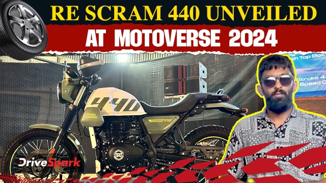 All New Royal Enfield Scram 440 Unveiled At Motoverse 2024 | Vedant Jouhari