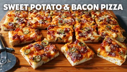 How to Make Sweet Potato & Bacon Pizza