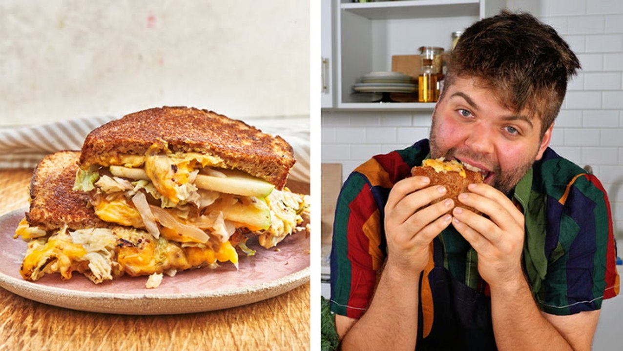 How to Make Cabbage Grilled Cheese