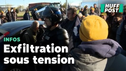 Le président de la FNSEA exfiltré par la police après une action d’un syndicat concurrent