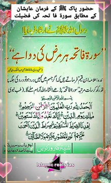 حضور پاک ﷺ کے فرمان عالیشان کے مطابق سورۃ فاتحہ کی فضیلت #islam #islamicreels_ias #madina #makkah #viral #virareels #trendingreels #trendingvideos #dailymotionvideos #dailymotionshortvideos #like #share #follow #friday