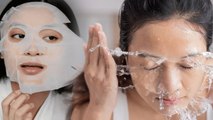 Steps To Apply Face Mask Sheet: Face Sheet Mask Kitne Time Tak Lagana Chahiye | Boldsky