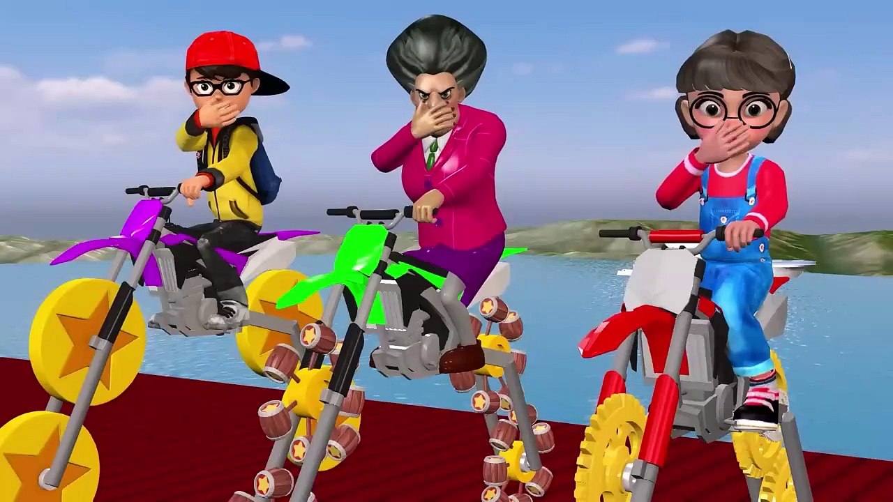 Scary Teacher 3D vs Squid Game: Help Miss T Clean Stains on Clothes Doll | 5 Times Challenge!